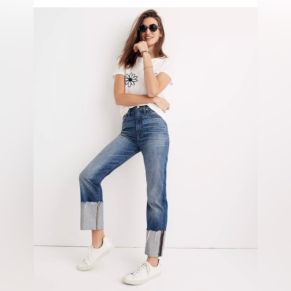 Madewell rigid straight crop, size 27